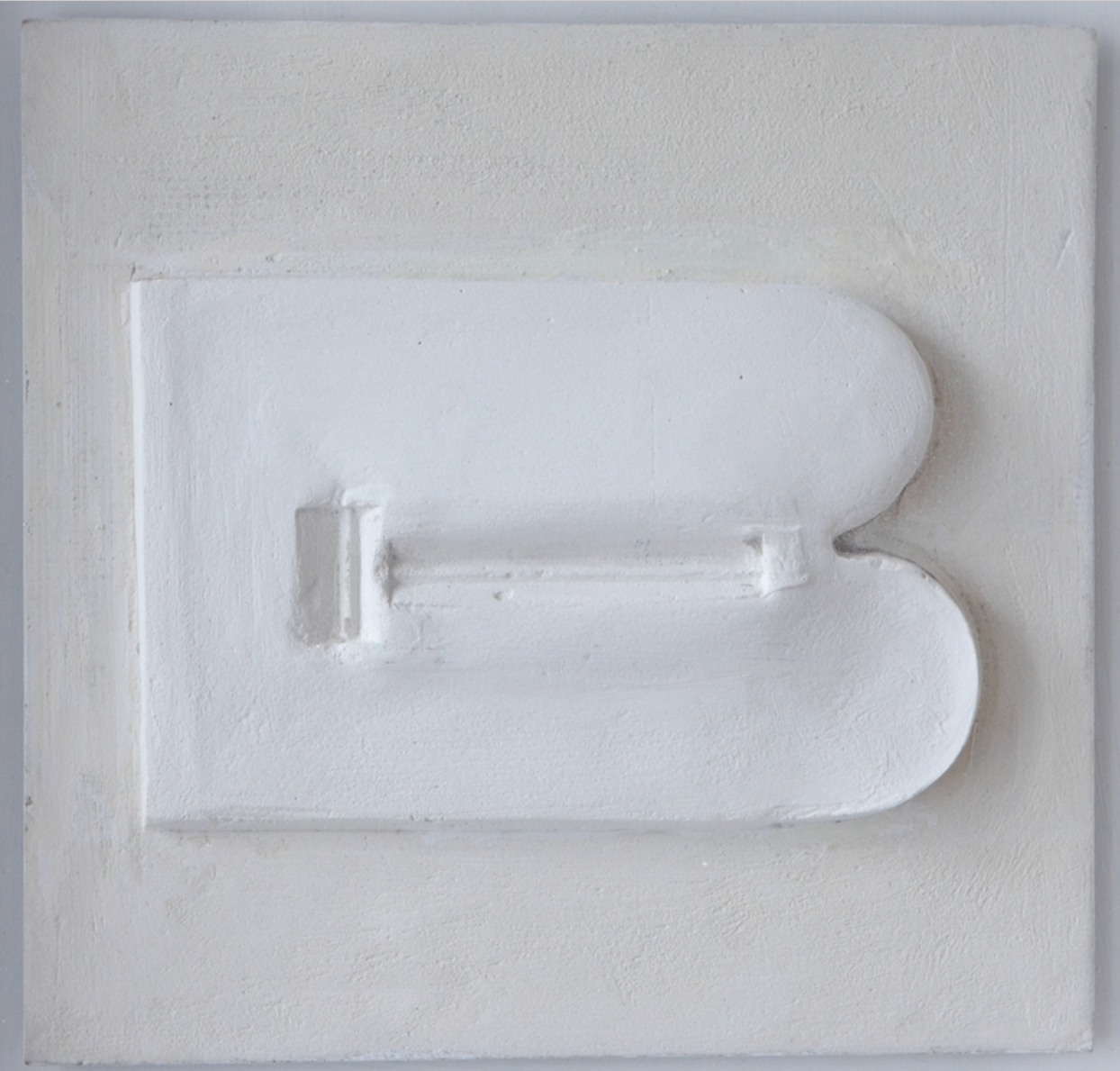 Katalin Hetey: Relief VIII. 1987 gesso, acrylic on canvas 28 x 28 x 3.5 cm Katalin Hetey: Relief VIII. 1987 gesso, acrylic on canvas 28 x 28 x 3.5 cm